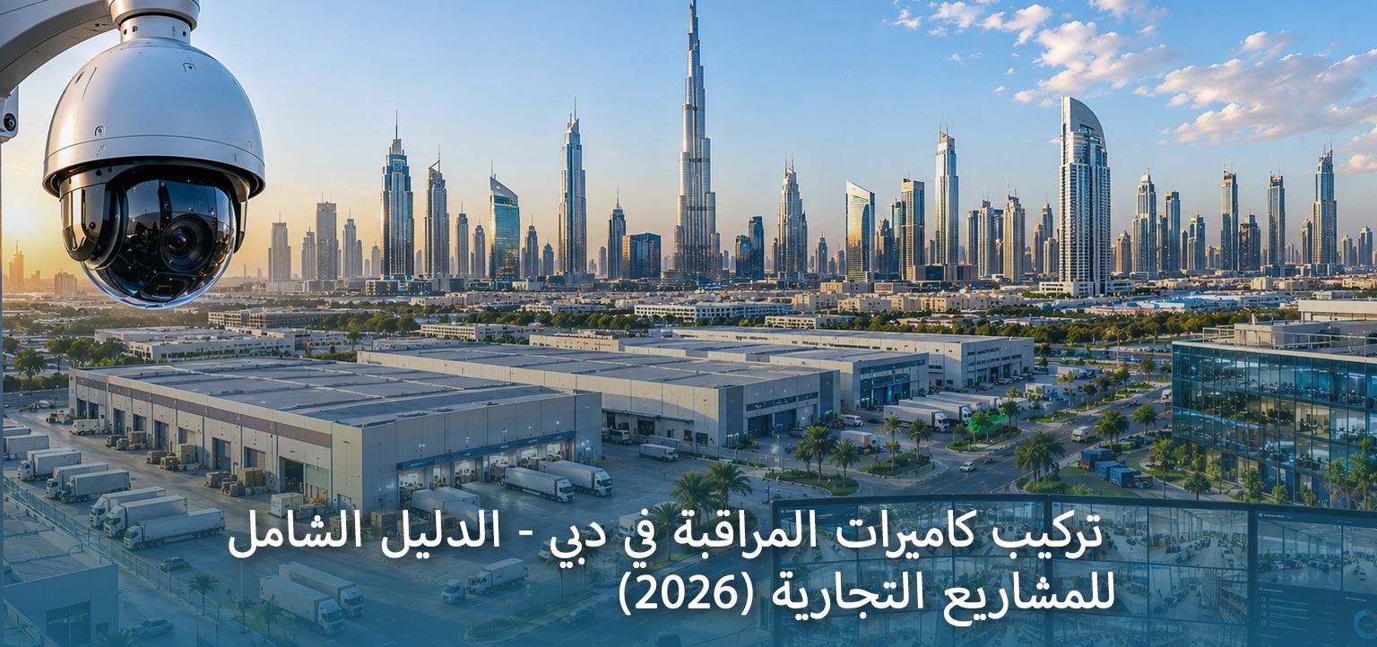 تركيب كاميرات المراقبة في دبي - الدليل الشامل للمشاريع التجارية (2026)