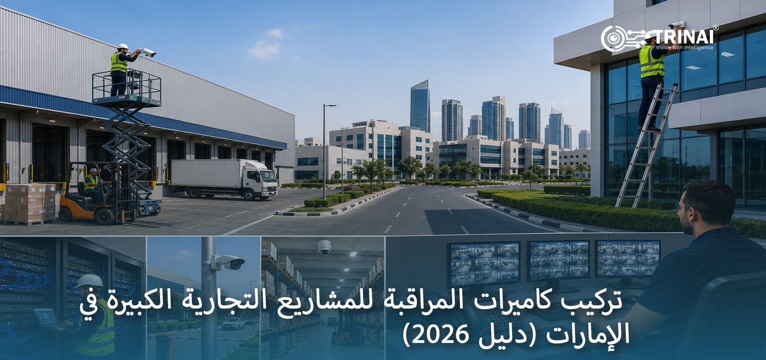 تركيب كاميرات المراقبة للمشاريع التجارية الكبيرة في الإمارات (دليل 2026)