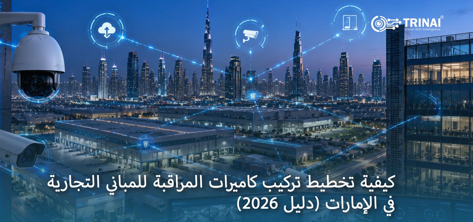 كيفية تخطيط تركيب كاميرات المراقبة للمباني التجارية في الإمارات (دليل 2026)